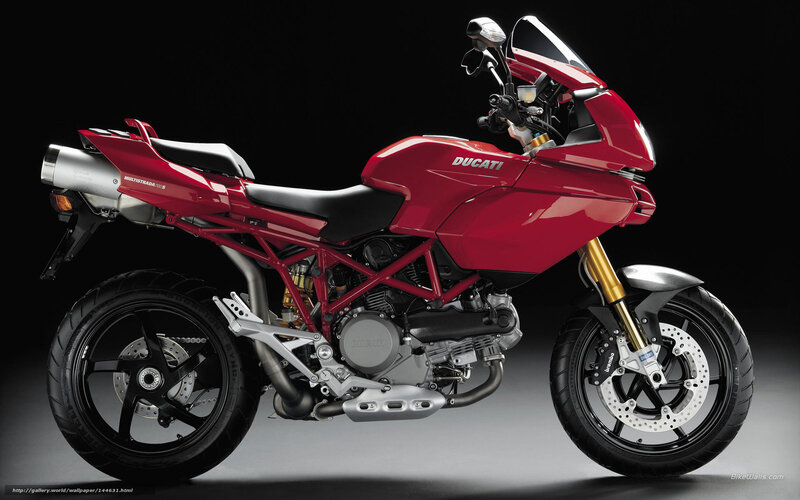 Red Ducati Motorcycle — Dramatic, Photograph, Exhaust, Windshield