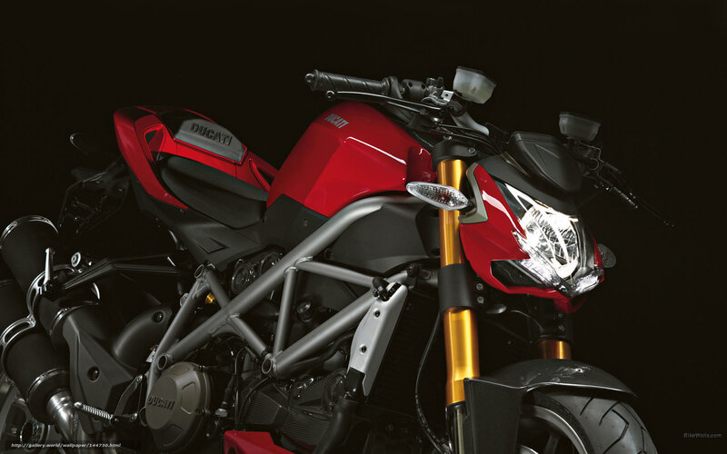 Red Ducati Motorcycle — Dramatic, Photograph, Headlight, Frame