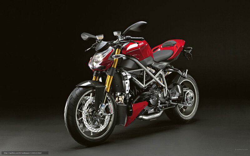 Red Ducati Motorcycle — Dramatic, Photograph, Headlight