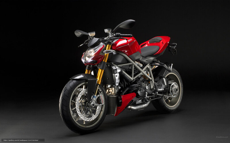 Red Ducati Motorcycle — Dramatic, Photograph, Headlight, Wheel