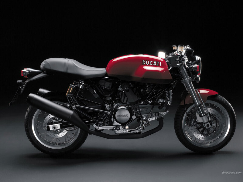 Red Ducati Motorcycle — Dramatic, Photograph, Seat, Engine, Exhaust, Black