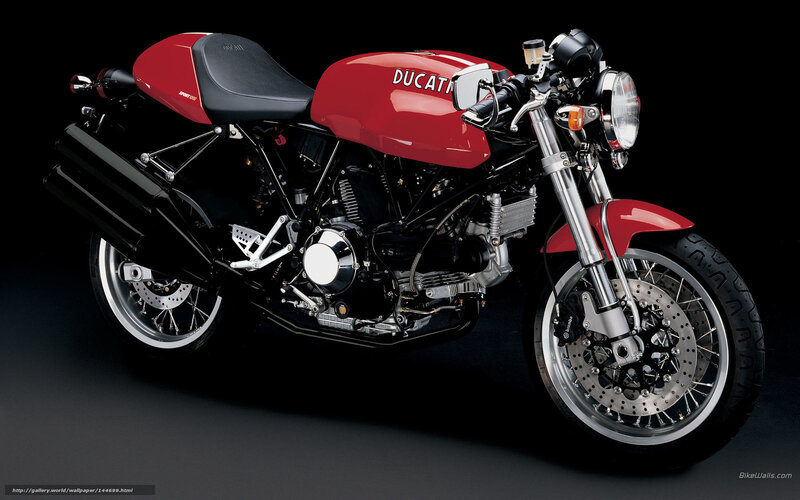 Red Ducati Motorcycle — Dramatic, Photograph, Seat, Engine, Exhaust