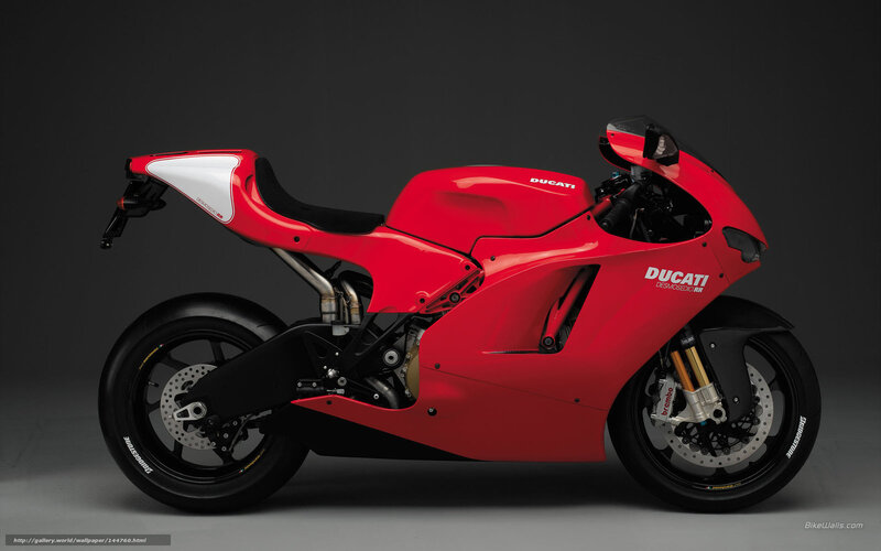 Red Ducati Motorcycle — Dramatic, Photograph, Seat, Exhaust, Front Wheel