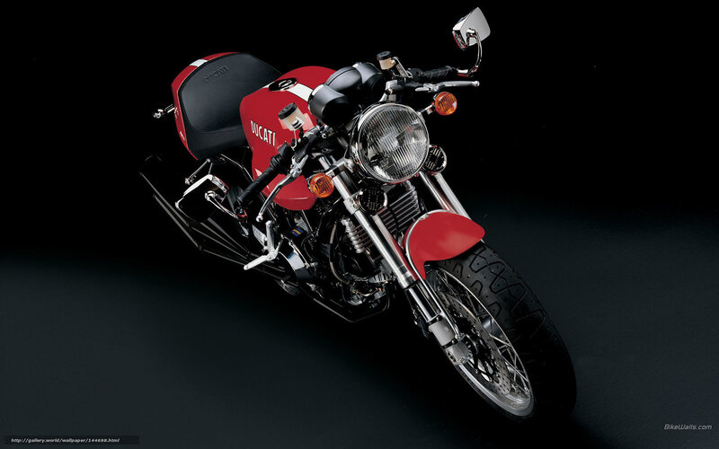 Red Ducati Motorcycle — Dramatic, Photograph, Seat, Headlight, Mirror