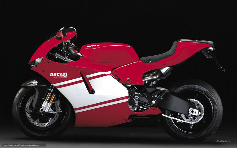 Red Ducati Motorcycle — Dramatic, Photograph, Seat, Wheel