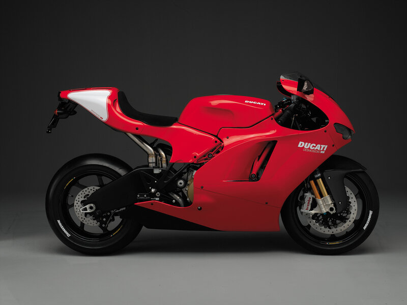 Red Ducati Motorcycle — Dramatic, Photograph, Seat, Wheels, Exhaust