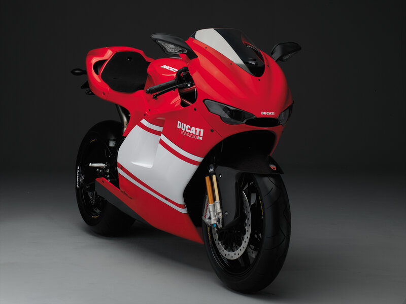 Red Ducati Motorcycle — Dramatic, Photograph, Seat, Windshield