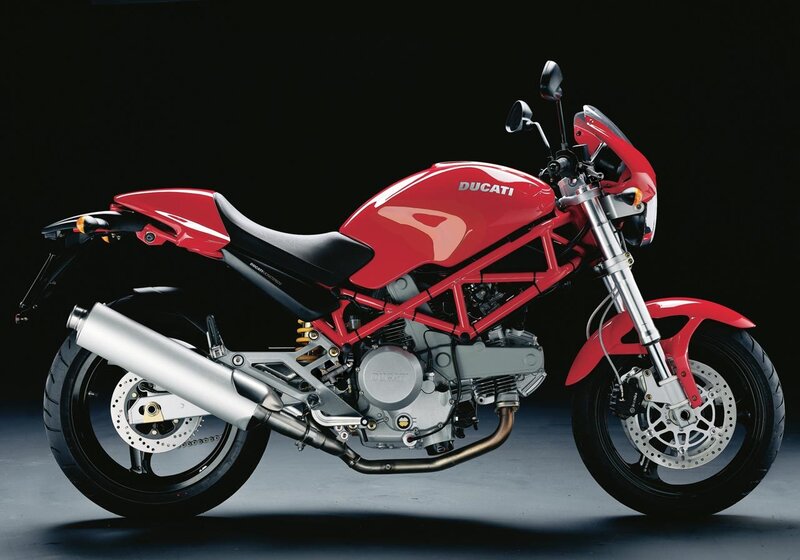 Red Ducati Motorcycle — Engine