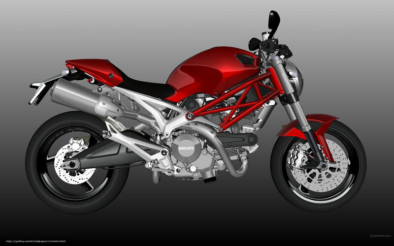 Red Ducati Motorcycle — Neutral, 3d Render
