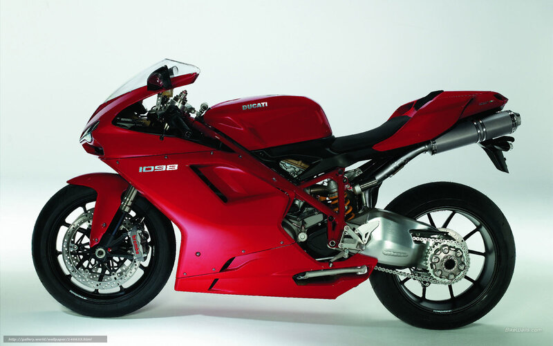 Red Ducati Motorcycle — Neutral, Photograph, Exhaust
