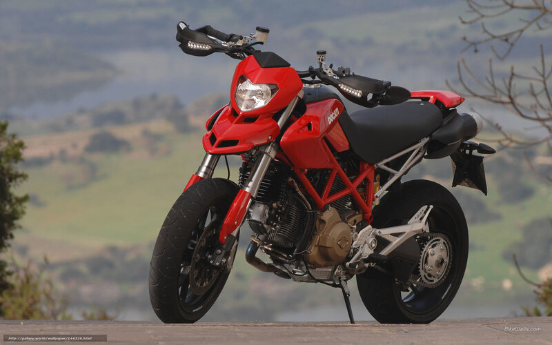 Red Ducati Motorcycle — Outdoor