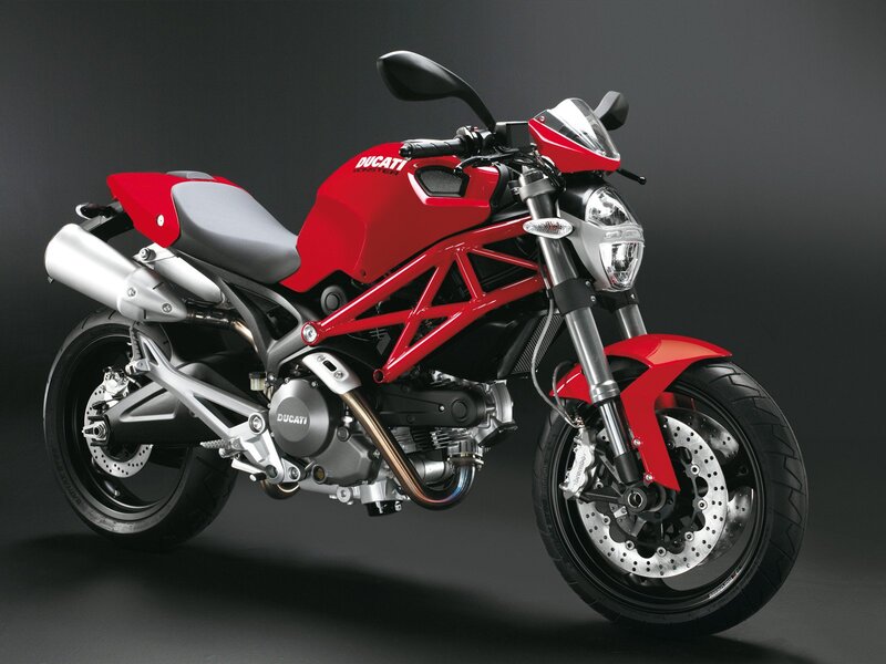 Red Ducati Motorcycle — Photograph, Seat