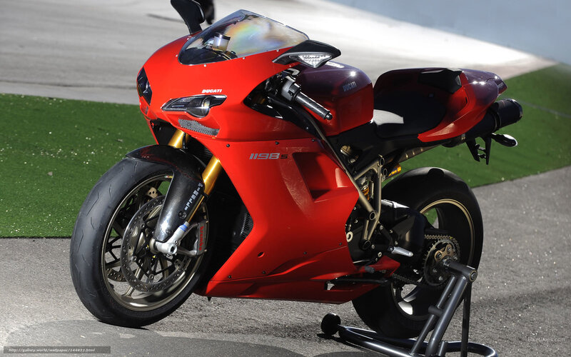 Red Ducati Motorcycle — Static