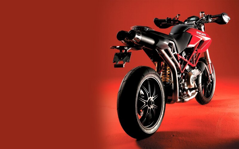 Red Ducati Motorcycle — Wheel