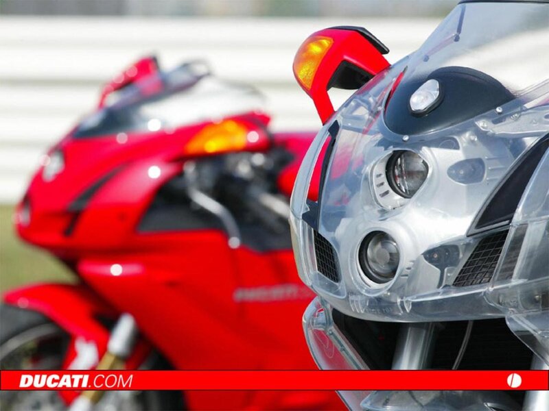 Red Ducati Motorcycles — Dynamic