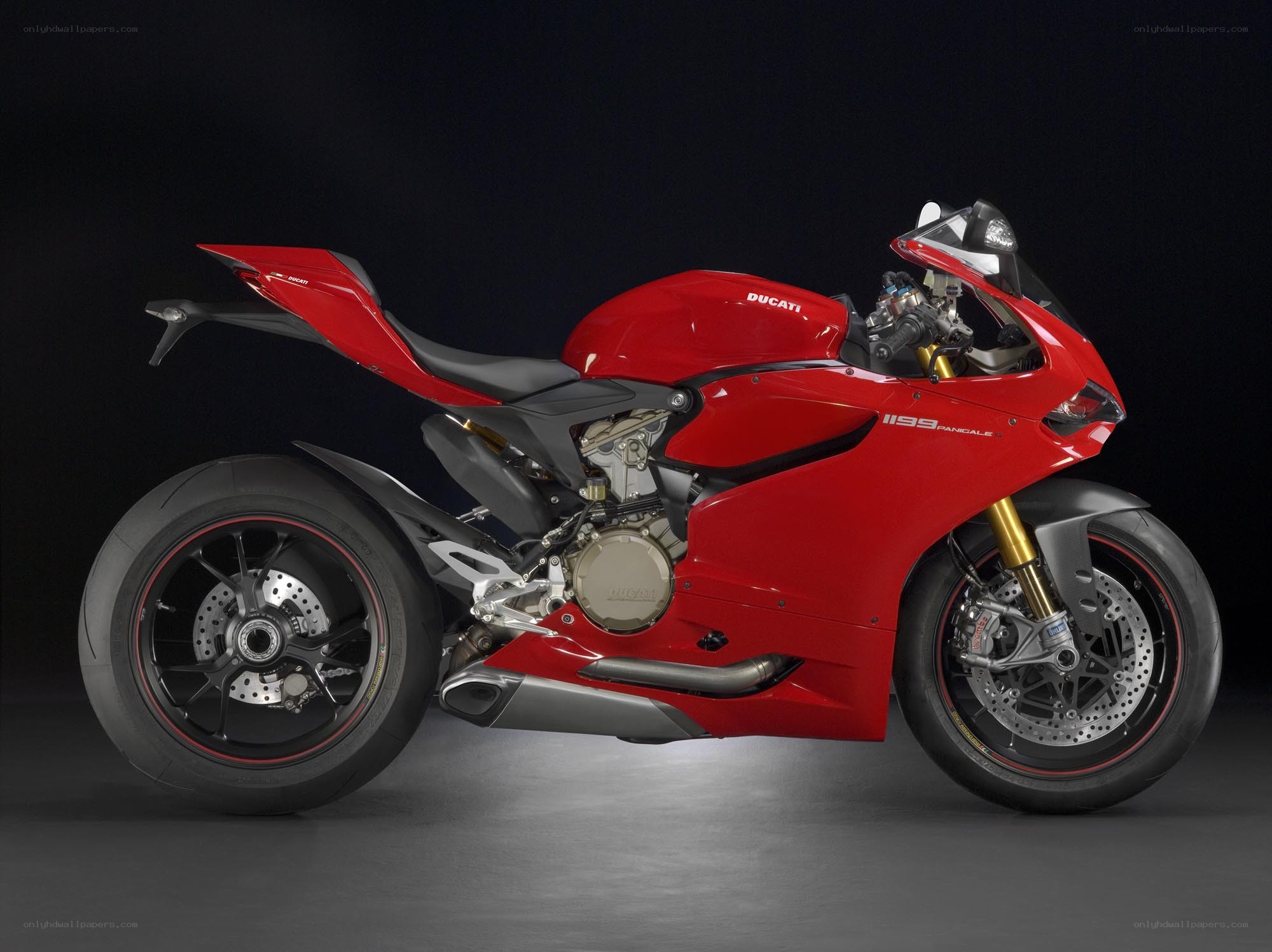 Red Ducati Panigale motorcycle