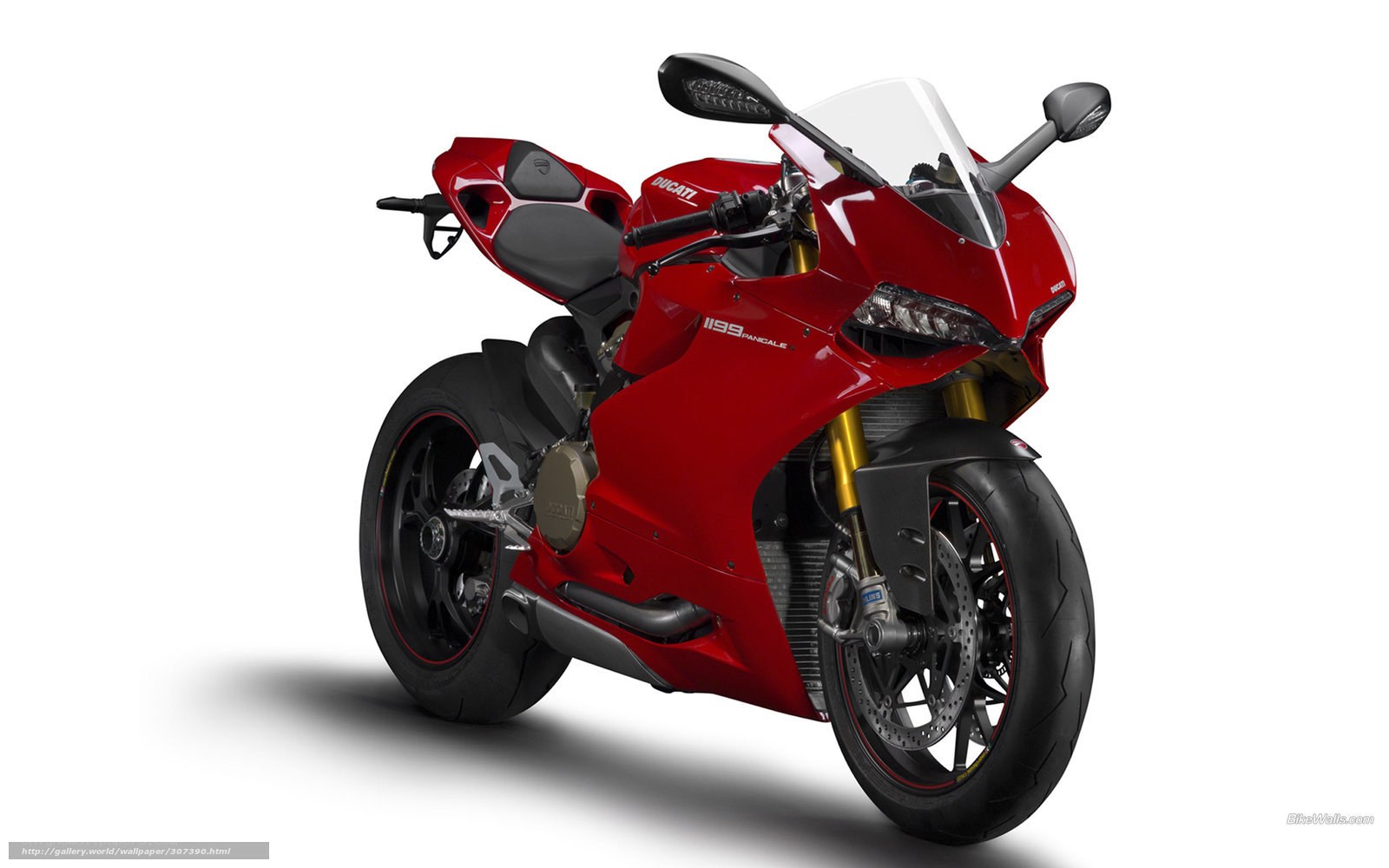 Red Ducati Panigale motorcycle
