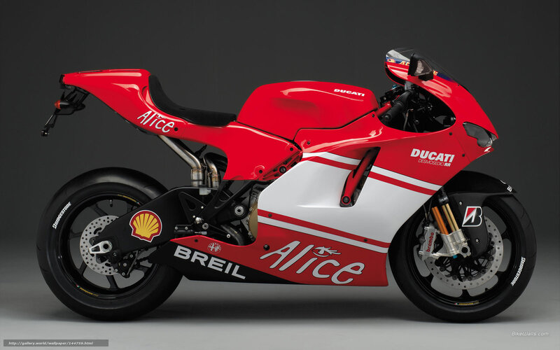 Red Ducati racing motorcycle