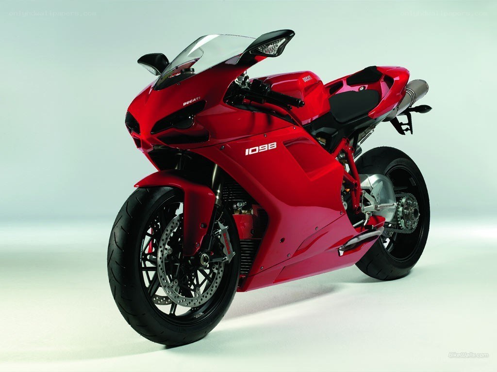 red ducati sport motorcycle
