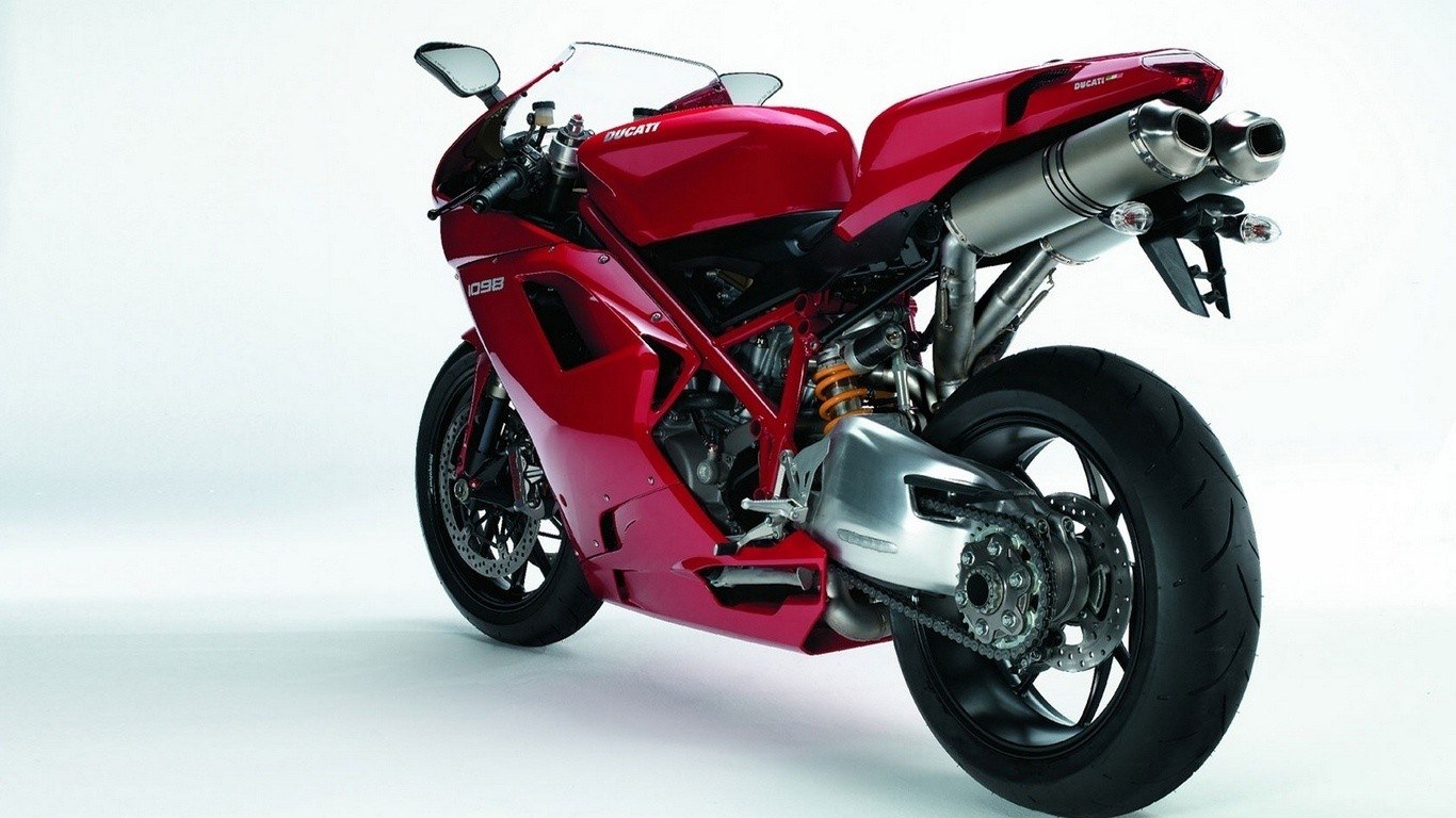 Red Ducati sport motorcycle