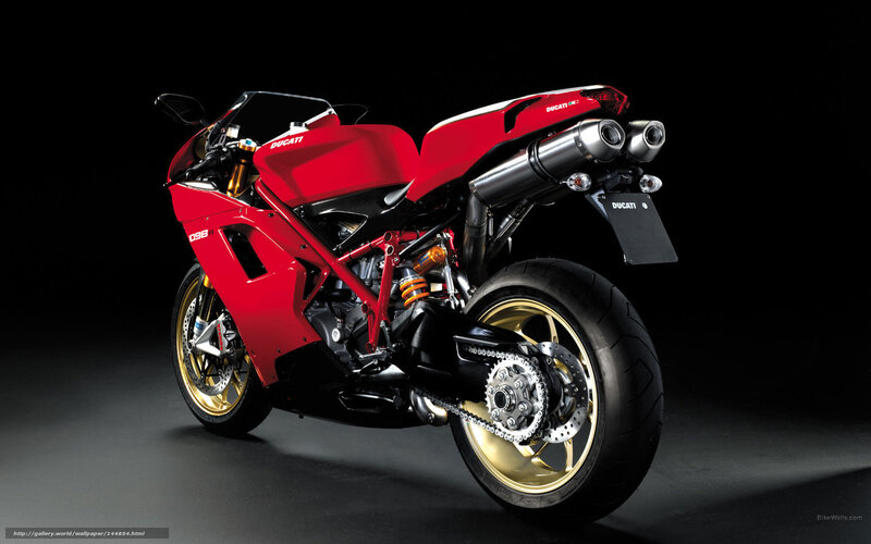 Red Ducati sport motorcycle