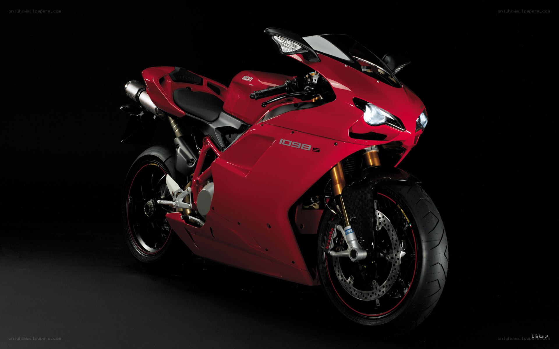 Red Ducati sport motorcycle