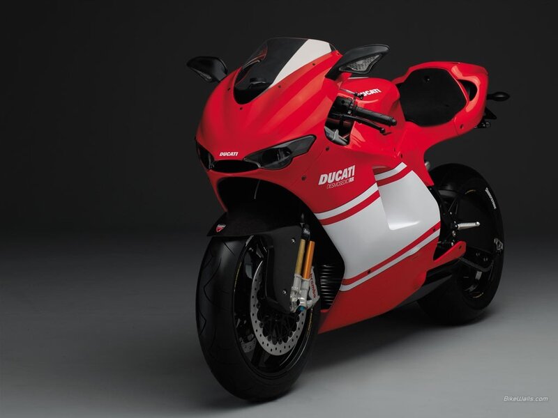Red Ducati Sportbike — Dramatic, Photograph, Motorcycle, Windshield