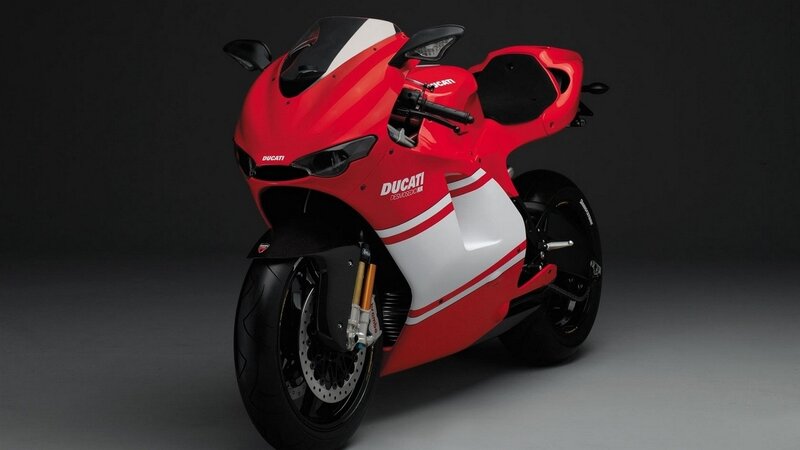 Red Ducati sportbike motorcycle