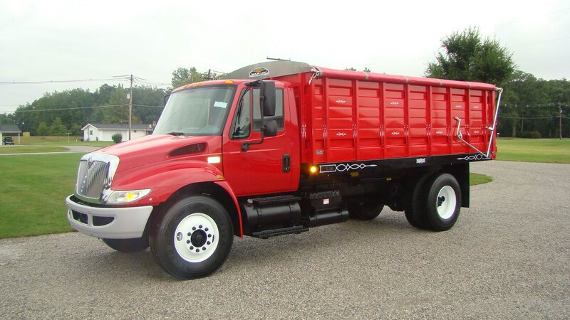 Red Dump Truck — Neutral, Afternoon