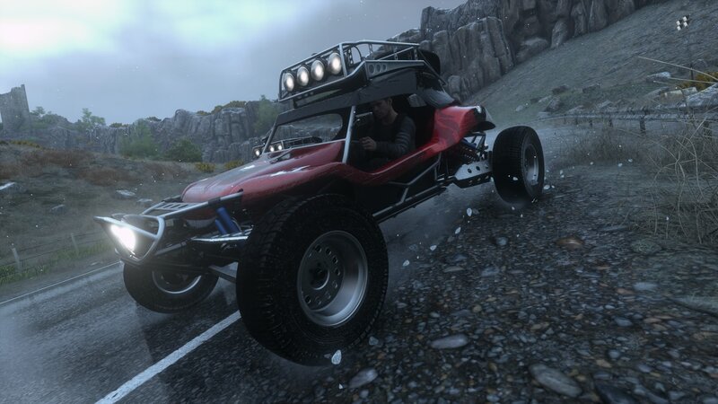Red Dune Buggy — Driving