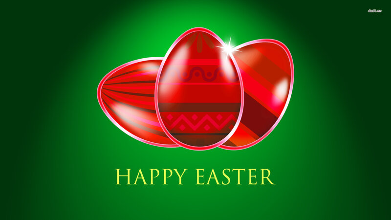 Red Easter Eggs
