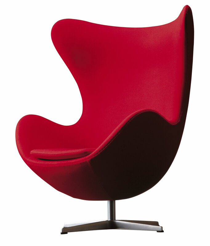 Red egg chair design