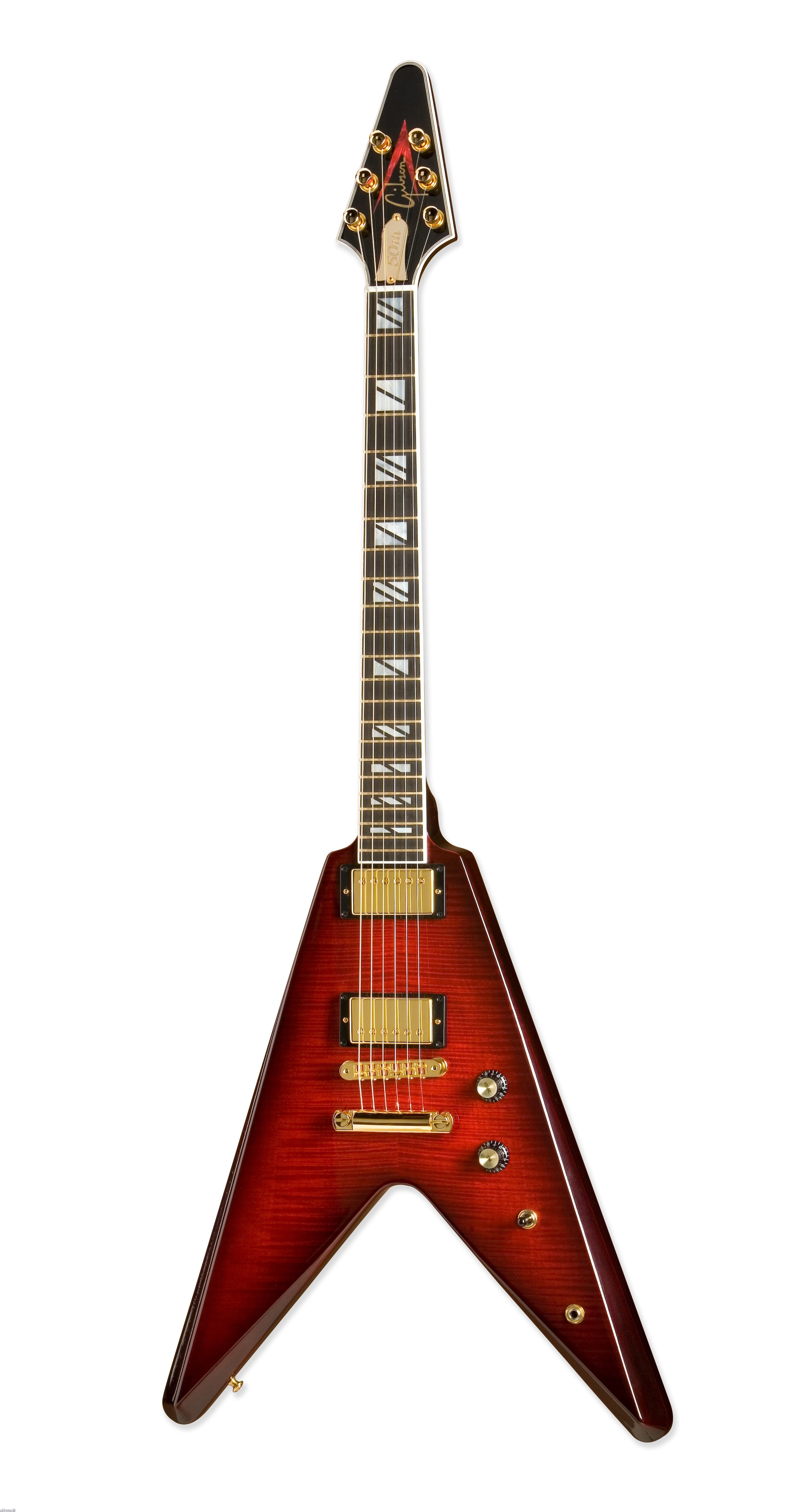 red electric guitar
