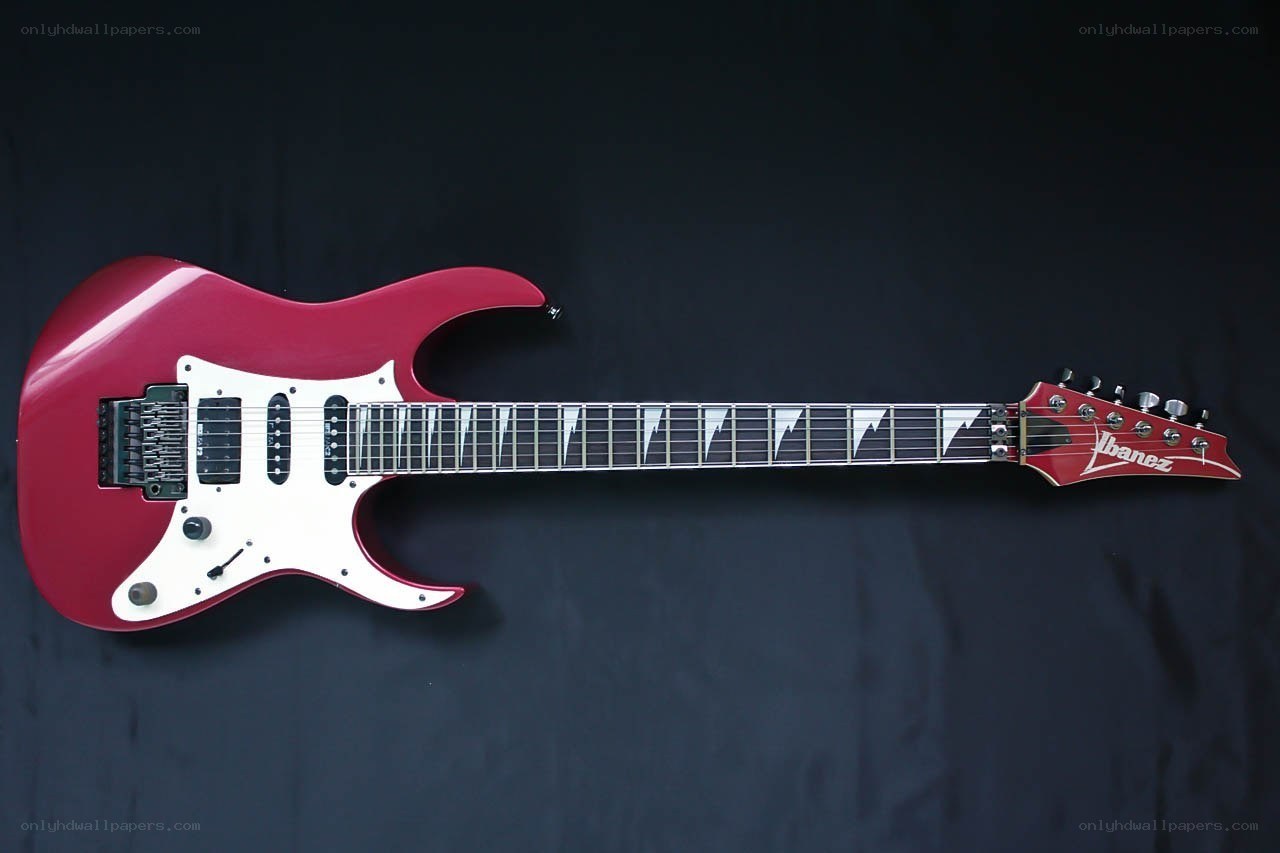 red electric guitar