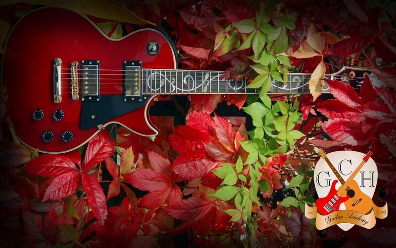 Red Electric Guitar — Autumnal