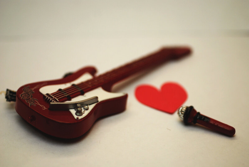 Red Electric Guitar — Calm