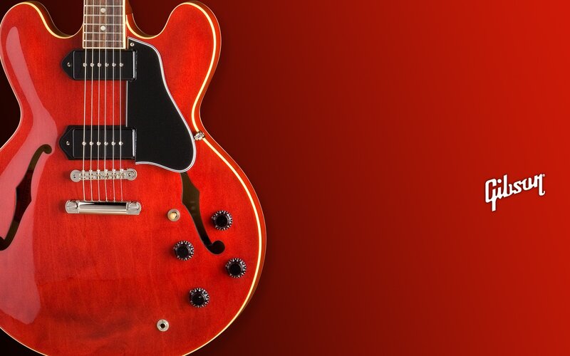 Red Electric Guitar — Clean, Photograph