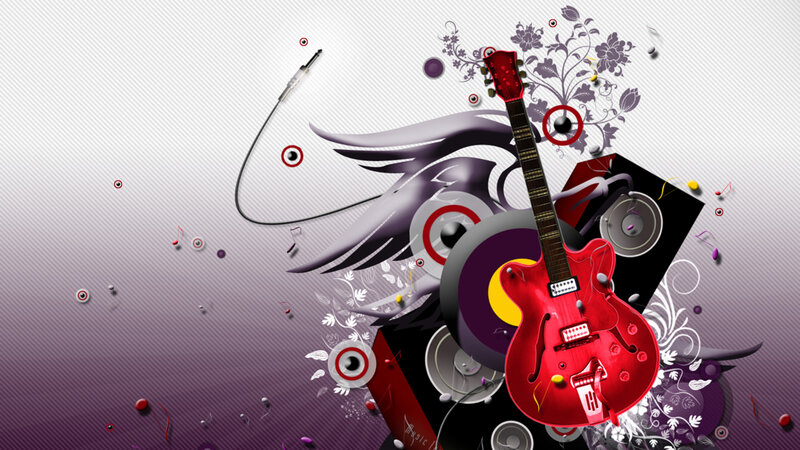 Red Electric Guitar — Dynamic