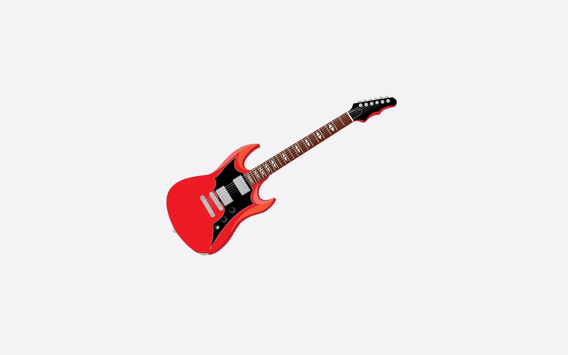 red electric guitar illustration