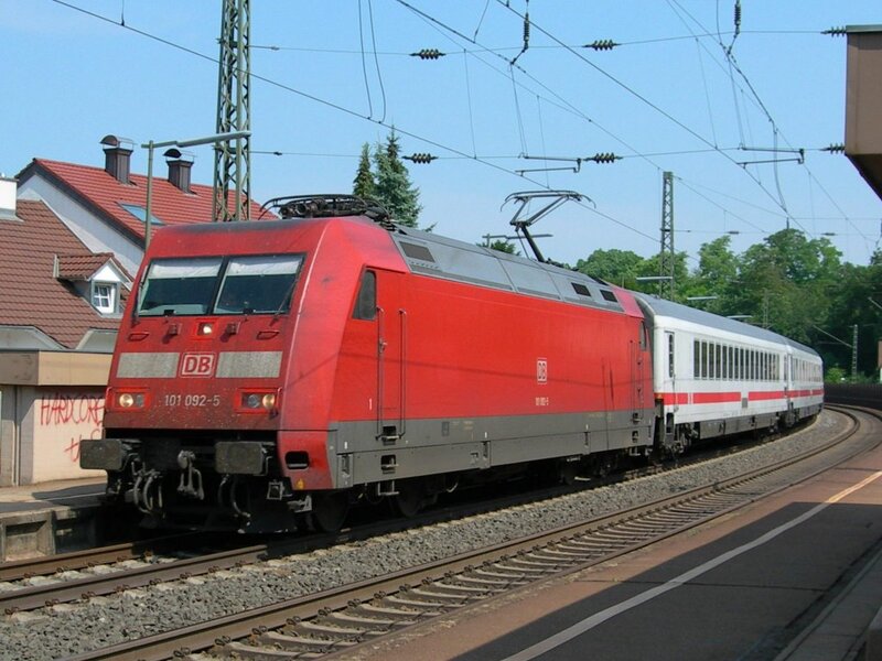 Red Electric Locomotive — Calm