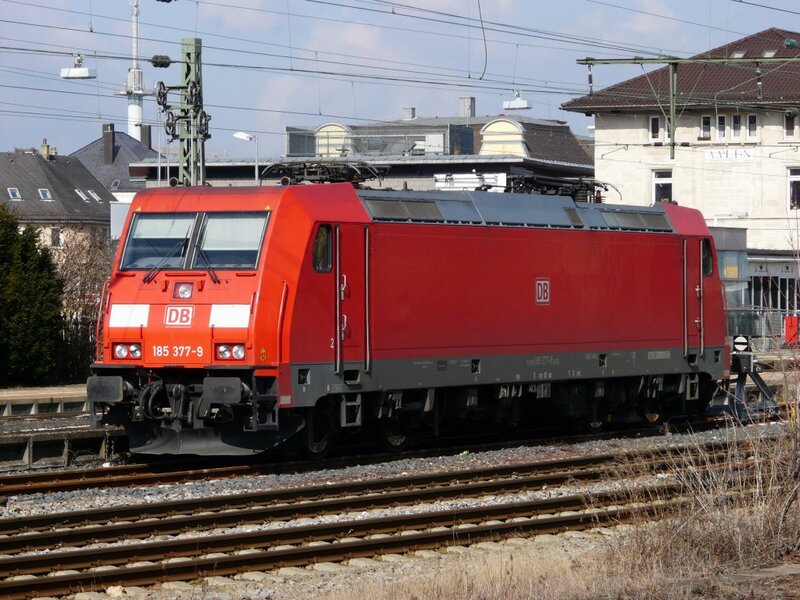 Red Electric Locomotive — Industrial
