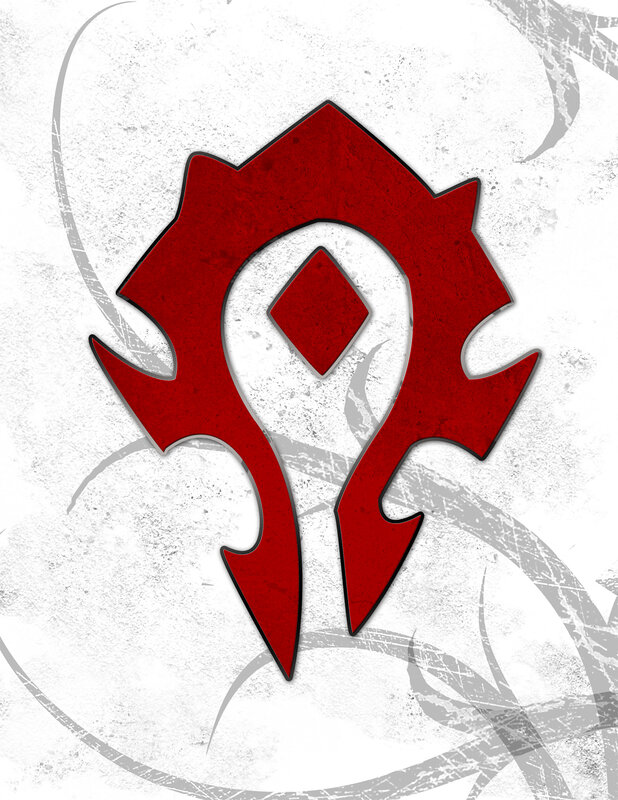 Red Emblem on White Background