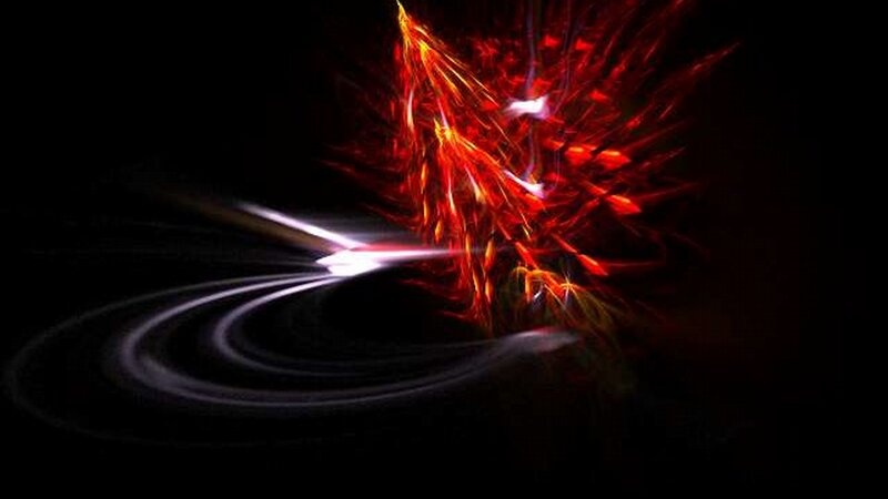 Red Energy Burst — Dramatic