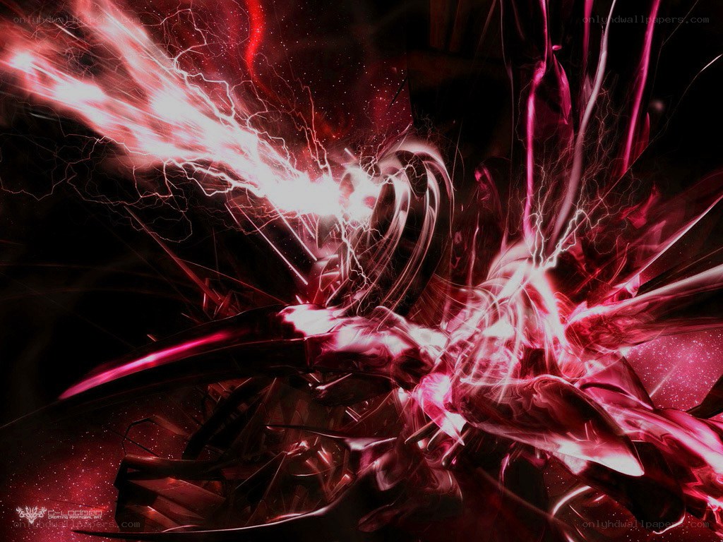 Red energy explosion