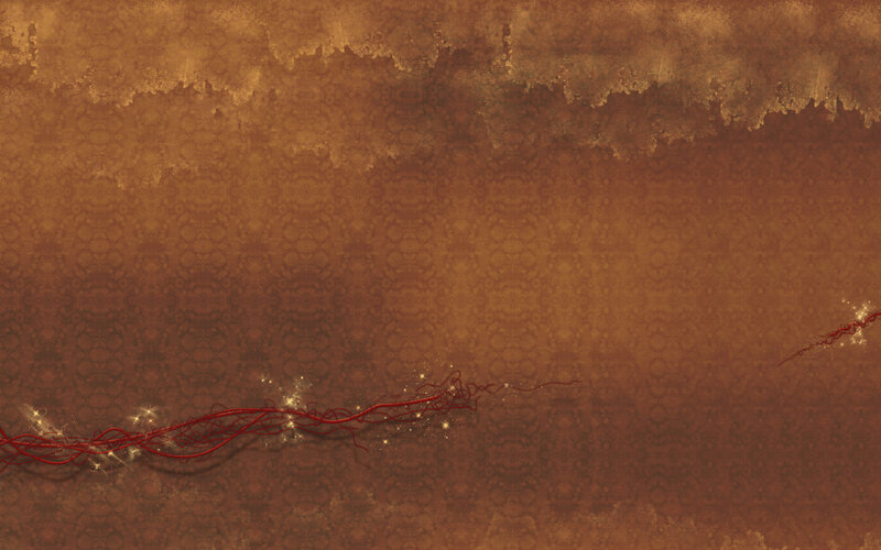 Red energy lines on brown background
