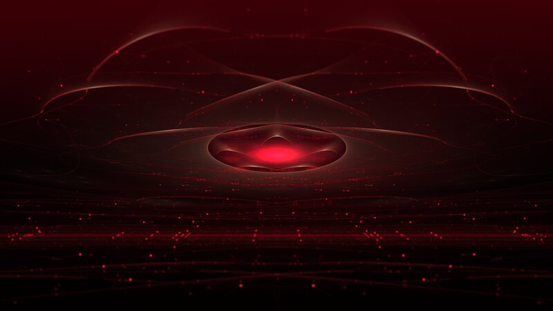 Red Energy Vortex — Dramatic, Digital Art