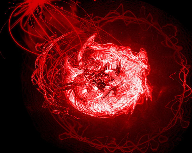 Red energy vortex
