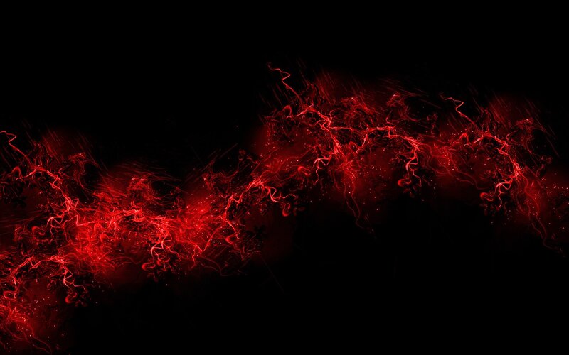 Red energy wave on black