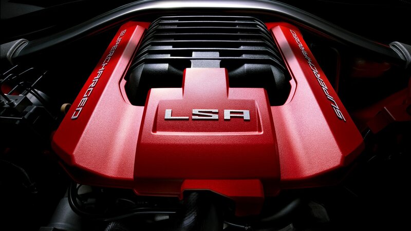 red engine cover with LSA branding