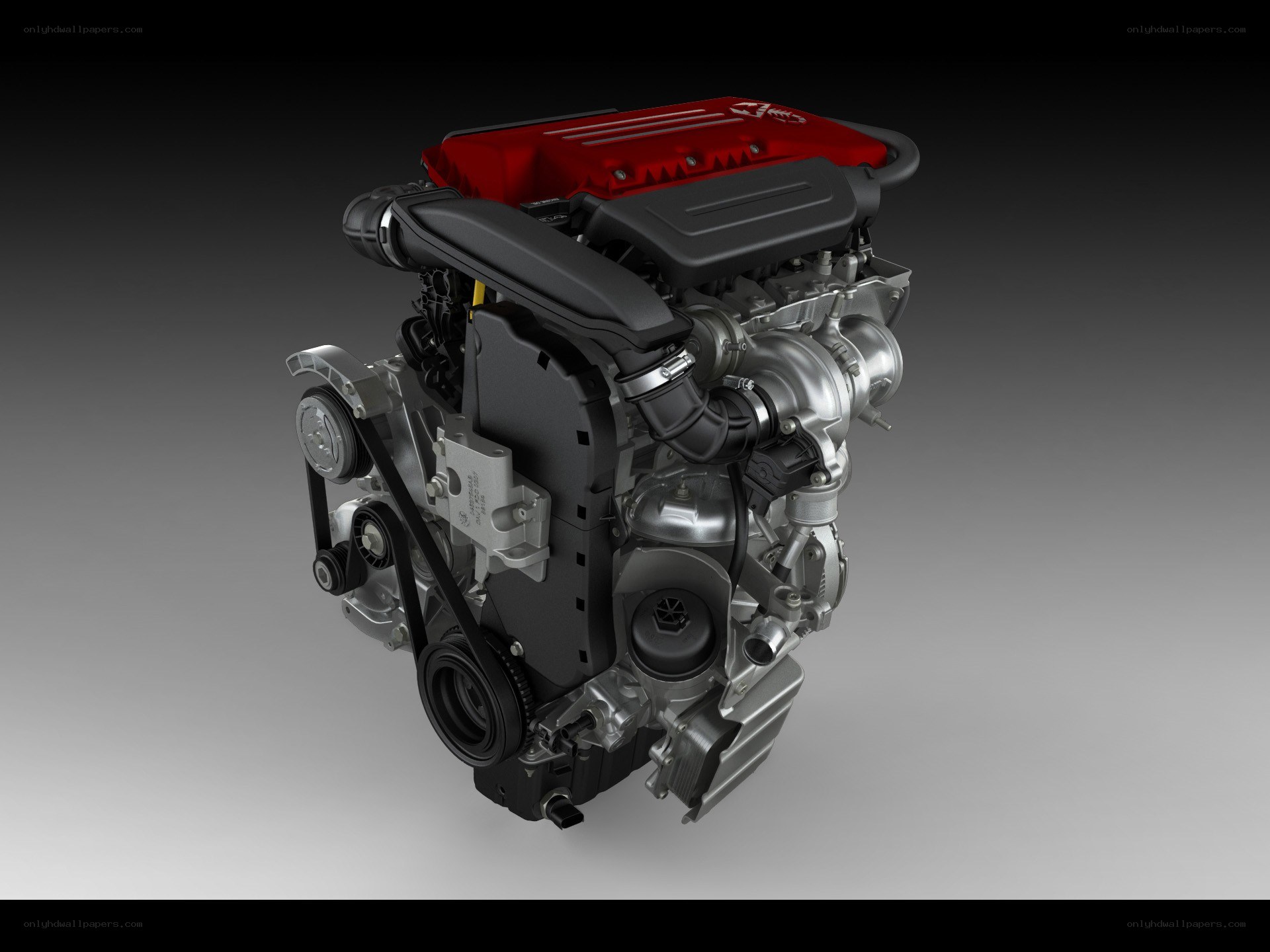 red engine cover